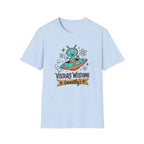 Alien UFO T-Shirt — "Visitors Welcome (Mostly)" Cute Space Graphic Tee
