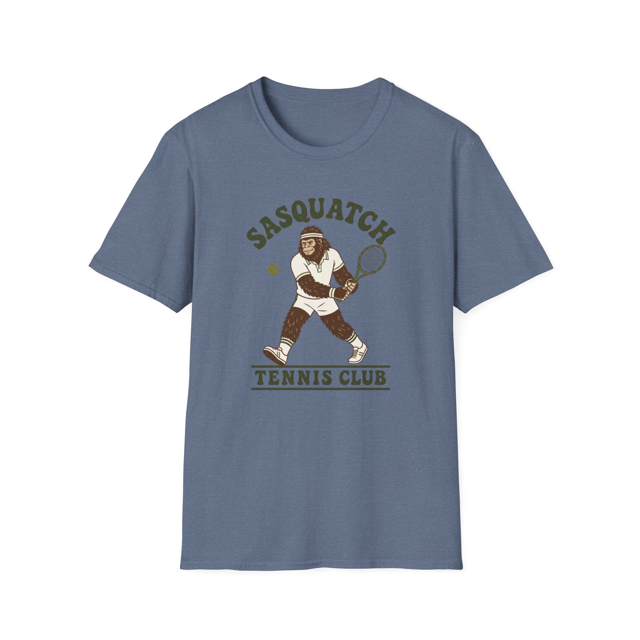 Sasquatch Tennis Club T-Shirt — Vintage Bigfoot Tennis Graphic Shirt