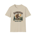 Sasquatch Hiking Club T-Shirt — Retro 70s Bigfoot Outdoor Adventure Tee