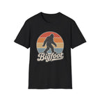 Bigfoot Retro Sunset T-Shirt — Vintage Sasquatch Graphic Tee