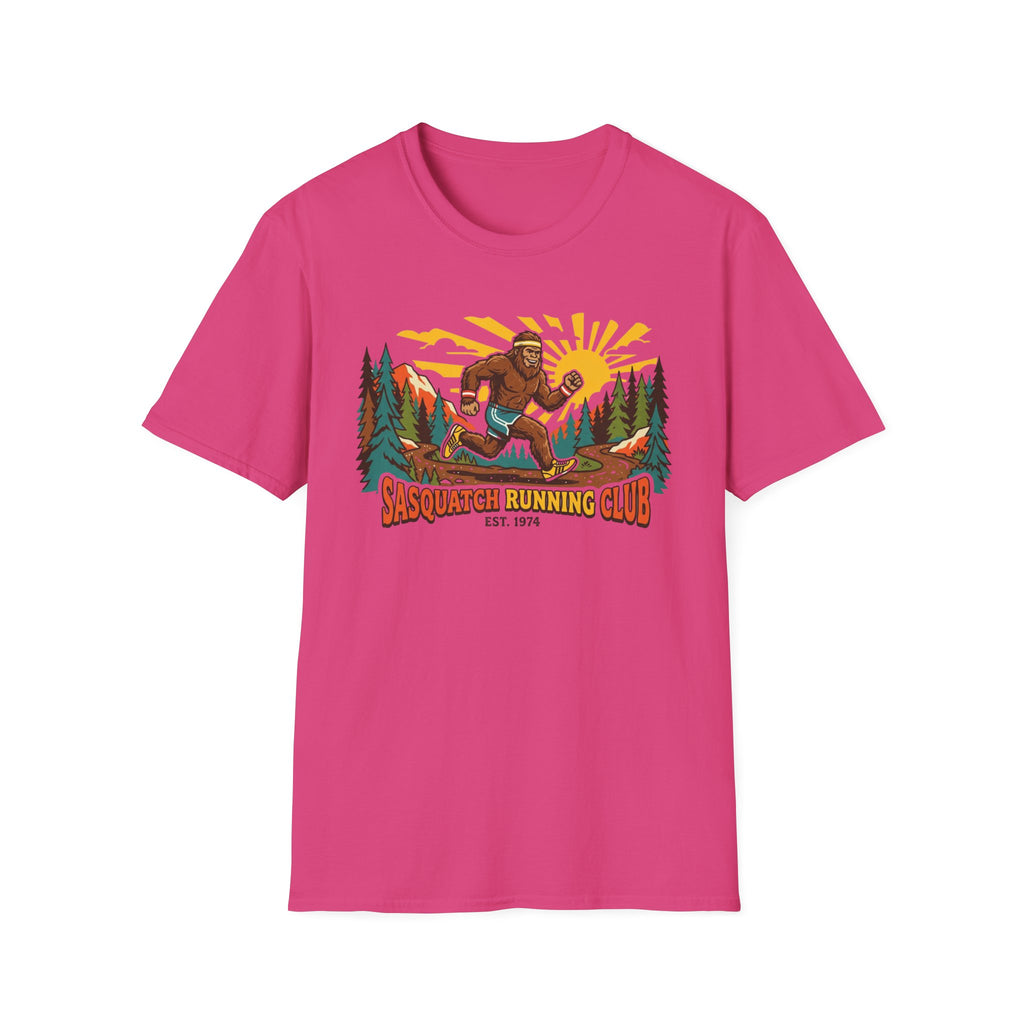 Sasquatch Running Club T-Shirt — Vintage Bigfoot Trail Run Graphic Tee