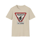 Squatch Crossing T‑Shirt — Sasquatch / Bigfoot Novelty Tee