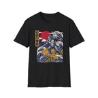Yeti Wave T-Shirt — Japanese Ukiyo-e Snowman Graphic Tee (伝説の雪男)