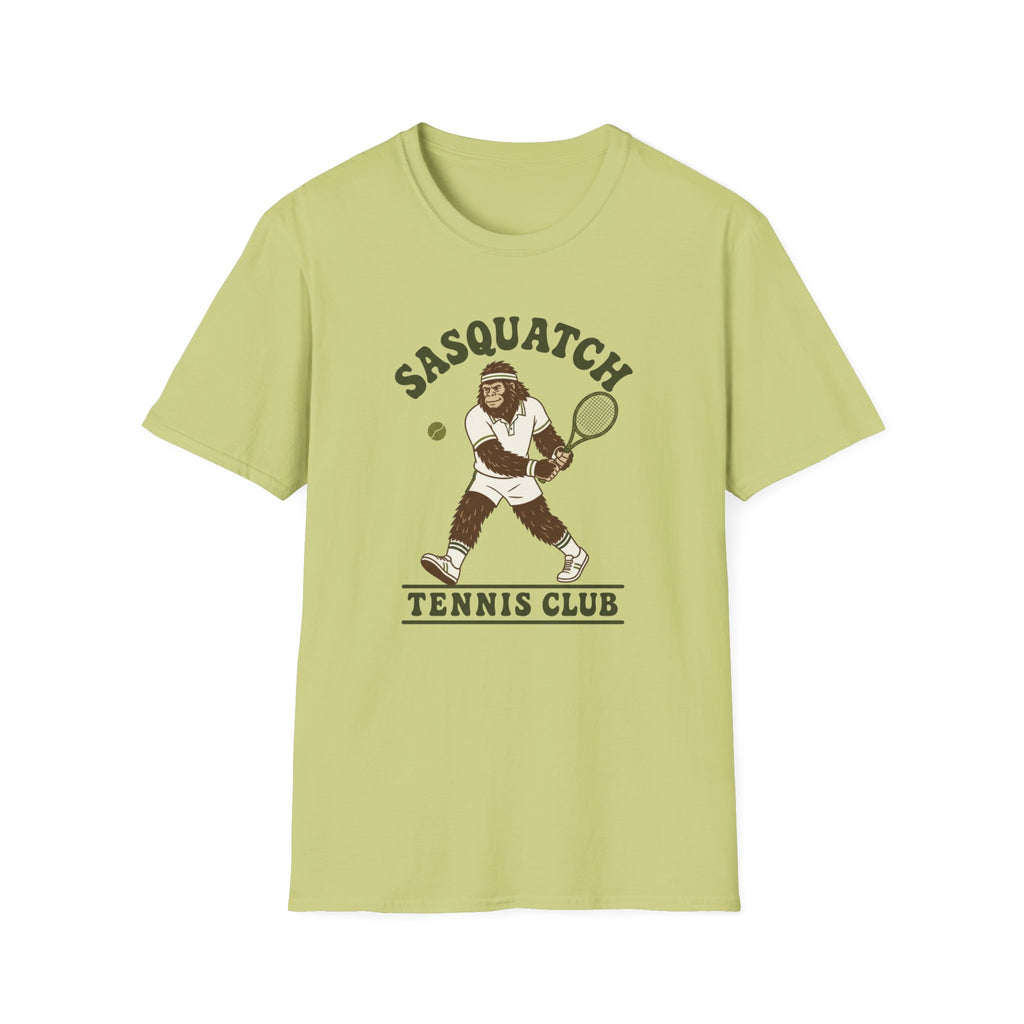 Sasquatch Tennis Club T-Shirt — Vintage Bigfoot Tennis Graphic Shirt