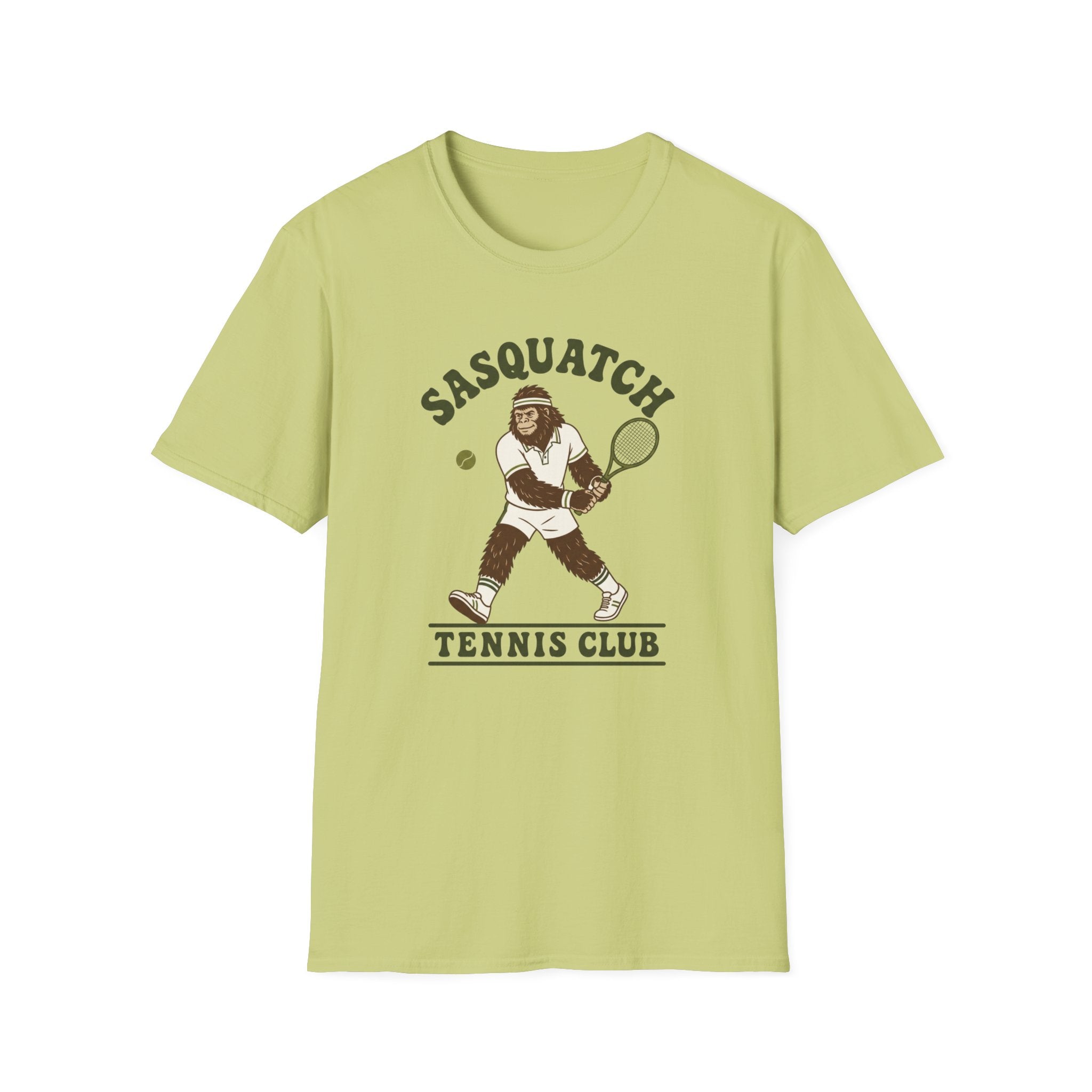 Sasquatch Tennis Club T-Shirt — Vintage Bigfoot Tennis Graphic Shirt