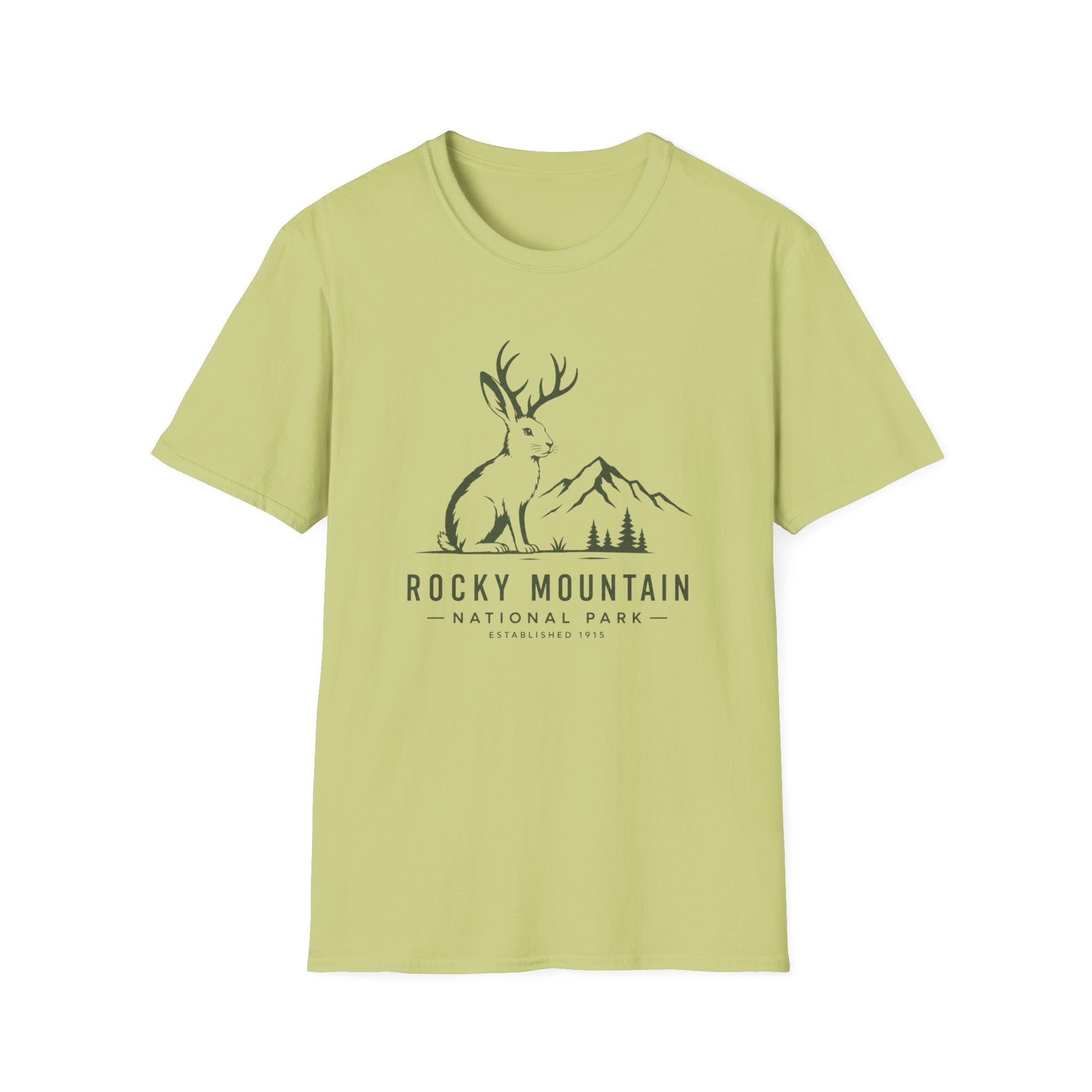 Rocky Mountain Jackalope T-Shirt — Mountain Nature Graphic Tee