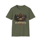 Introverts Club T-Shirt — Funny Sasquatch, Mothman & Jersey Devil Design