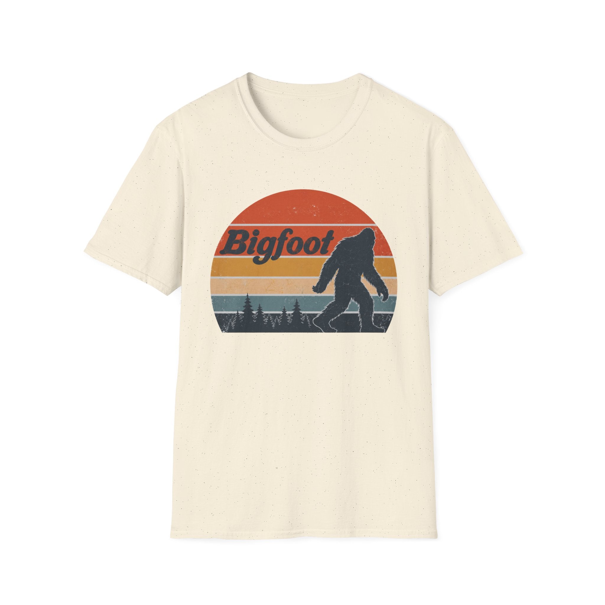 Bigfoot Retro Sunset T-Shirt - Sasquatch Vintage Graphic Tee