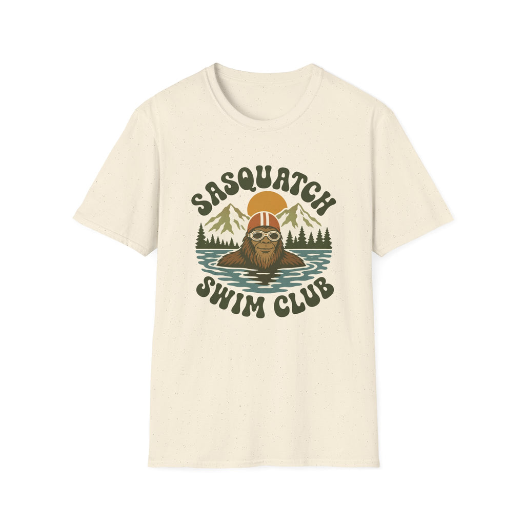 Sasquatch Swim Club T-Shirt — Vintage Retro 70s Bigfoot Graphic Tee