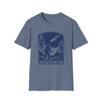Bigfoot Stargazing T‑Shirt — Keep Nature Wild Forest Comet Design