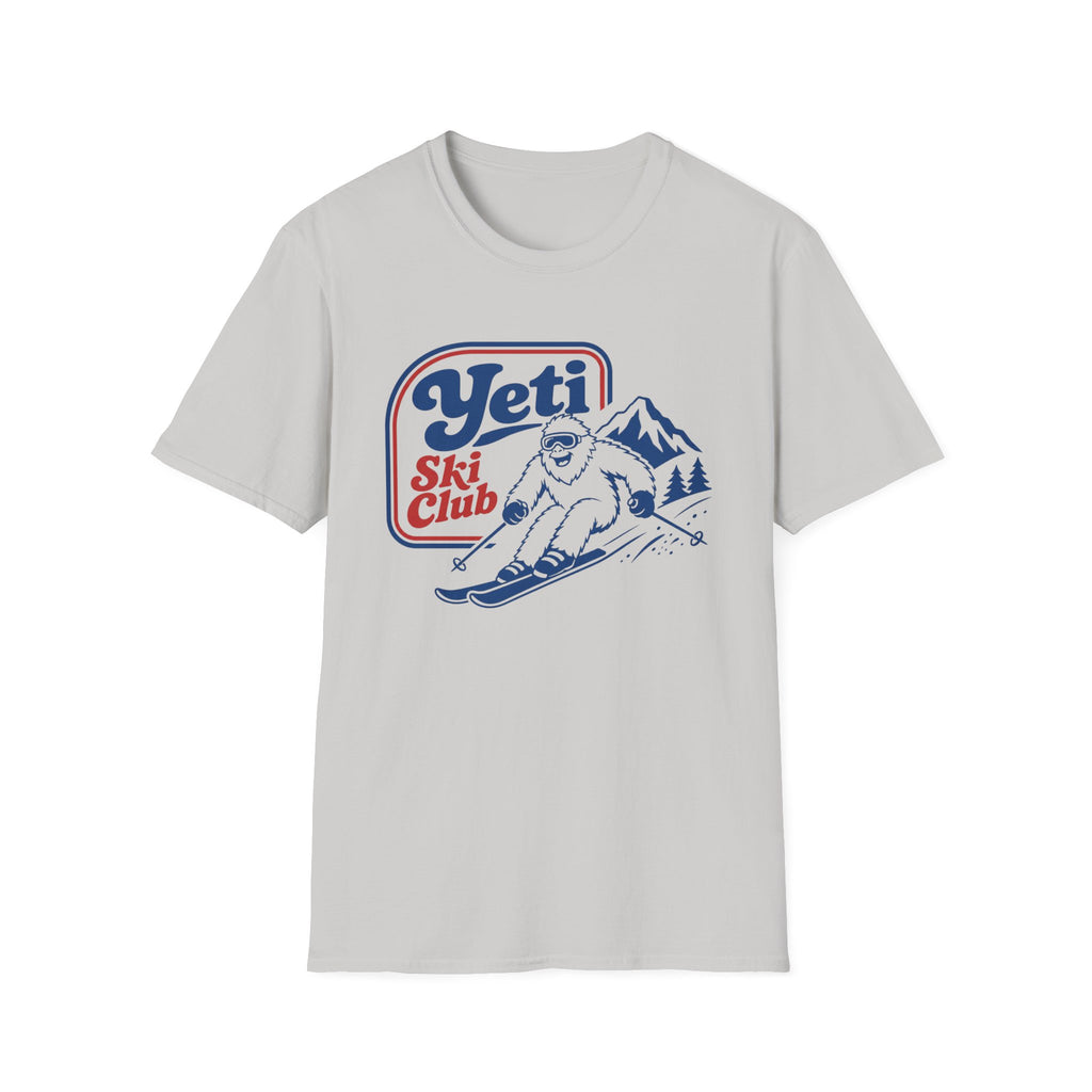 Yeti Ski Club T‑Shirt — Vintage Mountain Skiing Graphic Tee