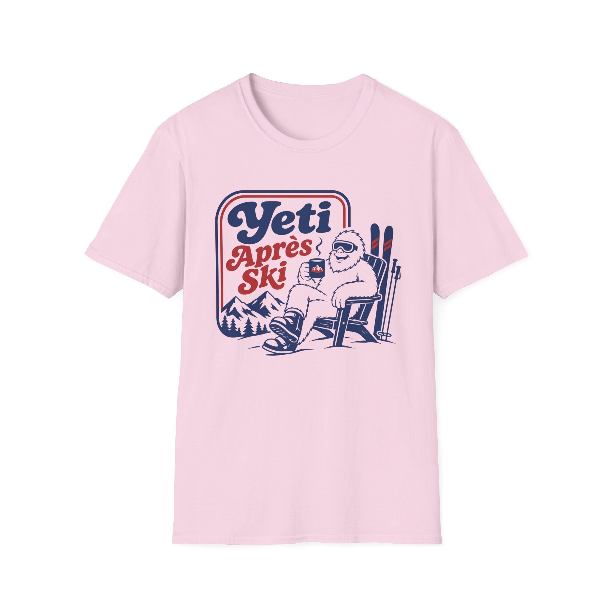 Yeti Après Ski T-Shirt — Funny Skiing Yeti Retro Graphic Tee