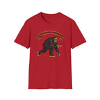 Expert Social Distancer T-Shirt — Funny Bigfoot Coffee Graphic American Traditional Tattoo Tee