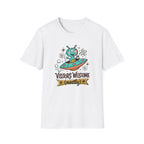 Alien UFO T-Shirt — "Visitors Welcome (Mostly)" Cute Space Graphic Tee