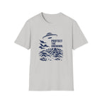 Protect The Unknown Minimalist UFO T-Shirt — Alien Desert Mystery Graphic Tee