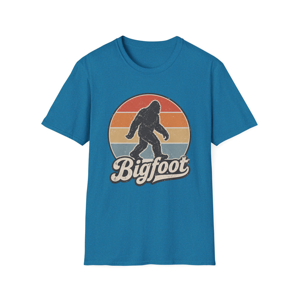 Bigfoot Retro Sunset T-Shirt — Vintage Sasquatch Graphic Tee