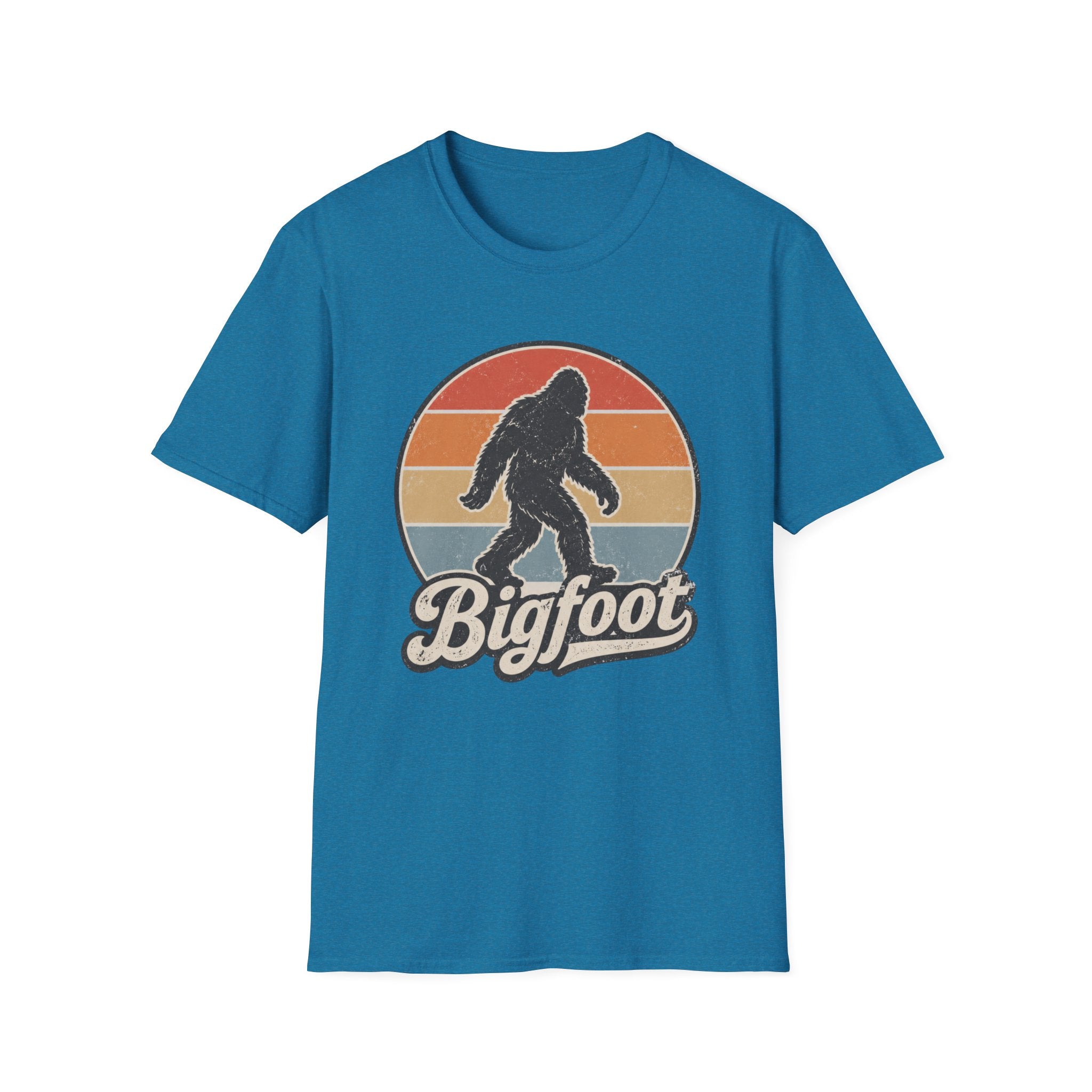 Bigfoot Retro Sunset T-Shirt — Vintage Sasquatch Graphic Tee