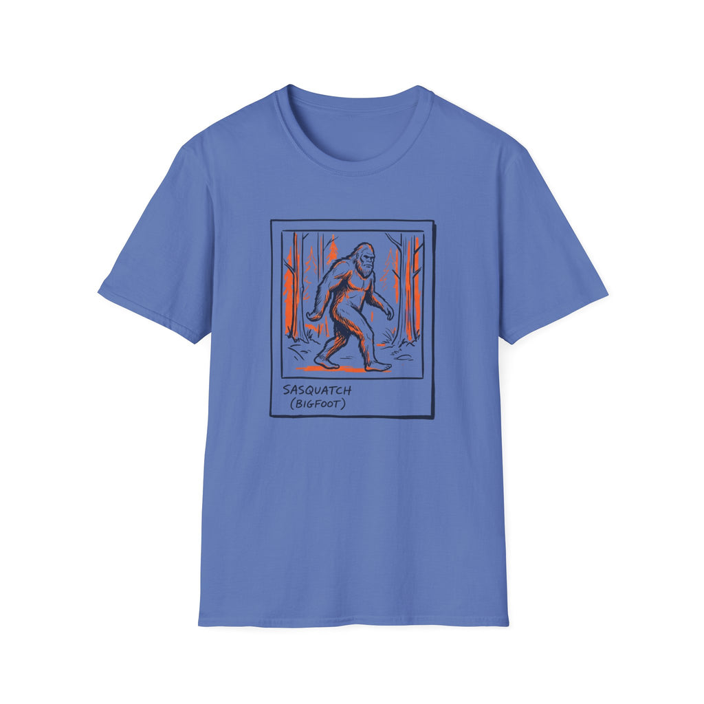 Bigfoot Polaroid T‑Shirt — Sasquatch Retro 70s Forest Graphic Tee