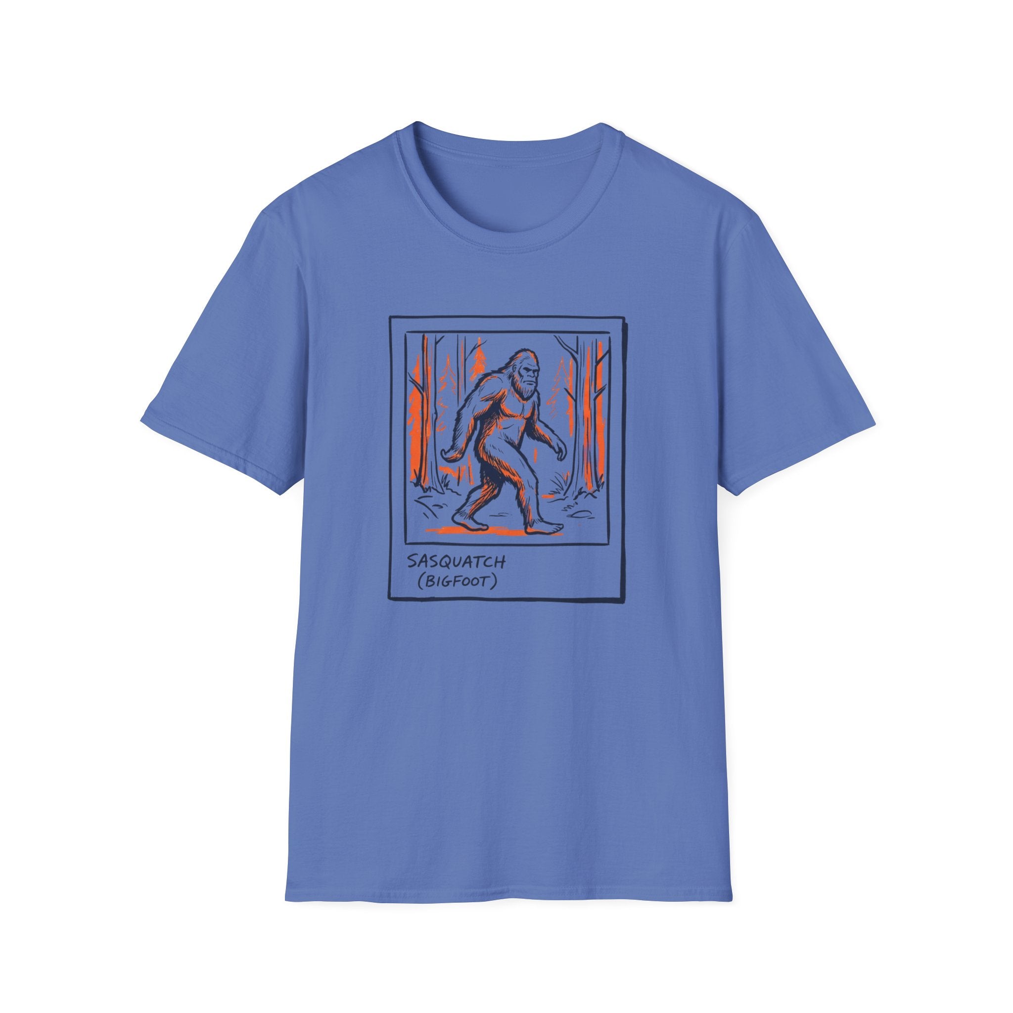 Bigfoot Polaroid T‑Shirt — Sasquatch Retro 70s Forest Graphic Tee