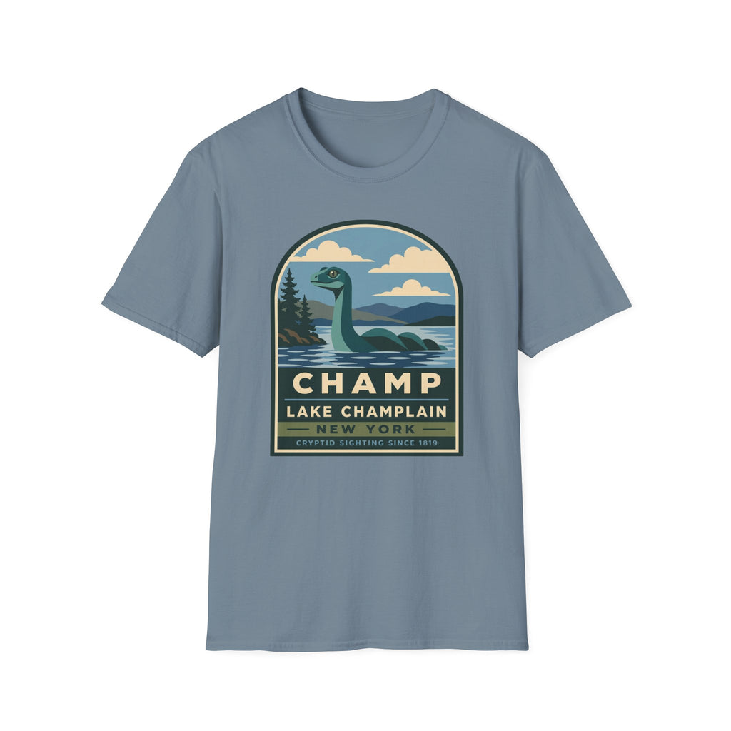 Lake Champlain Champ T-Shirt — Loch Ness-Style Monster Retro Tee
