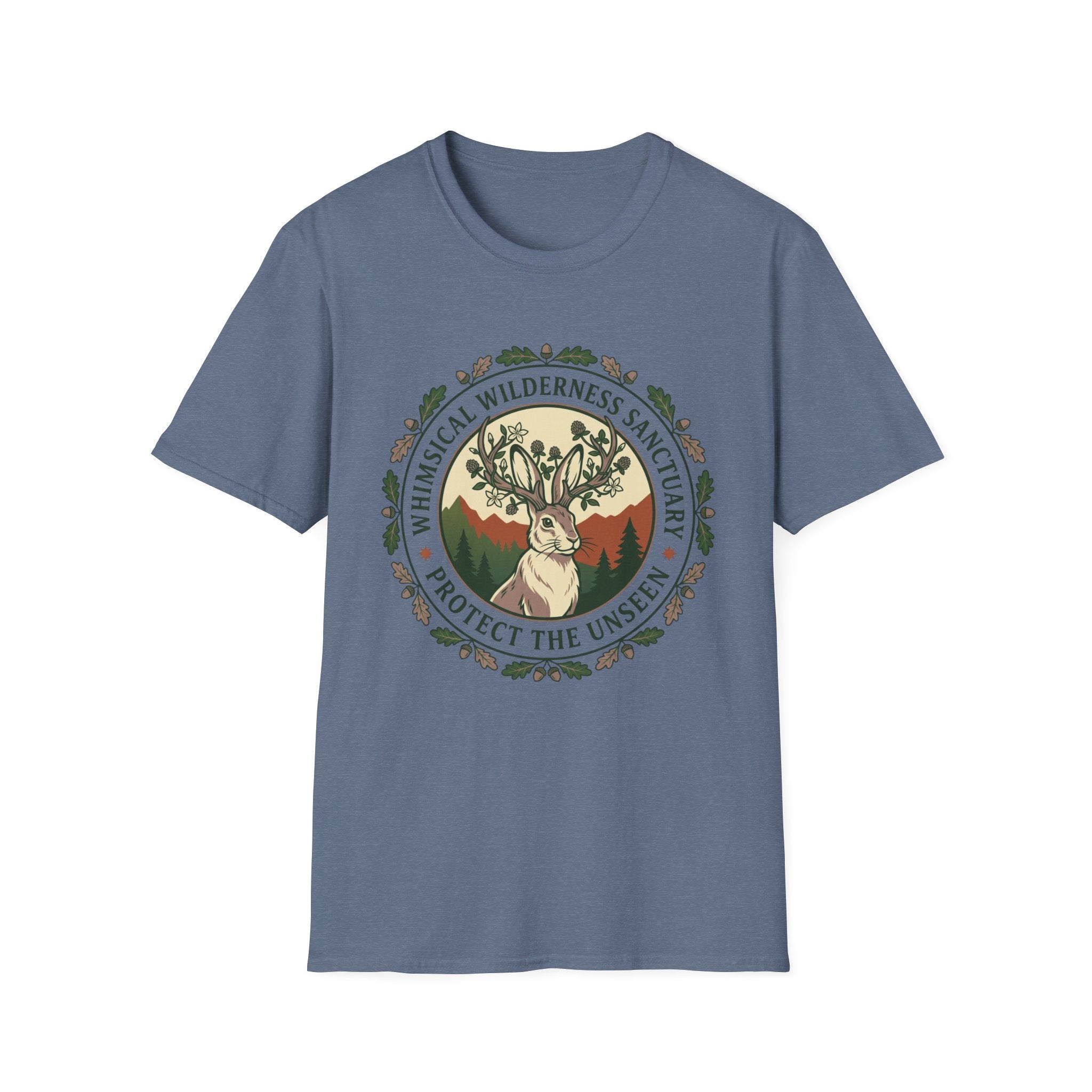 Whimsical Wilderness Sanctuary T‑Shirt – 'Protect the Unseen' Nature Graphic