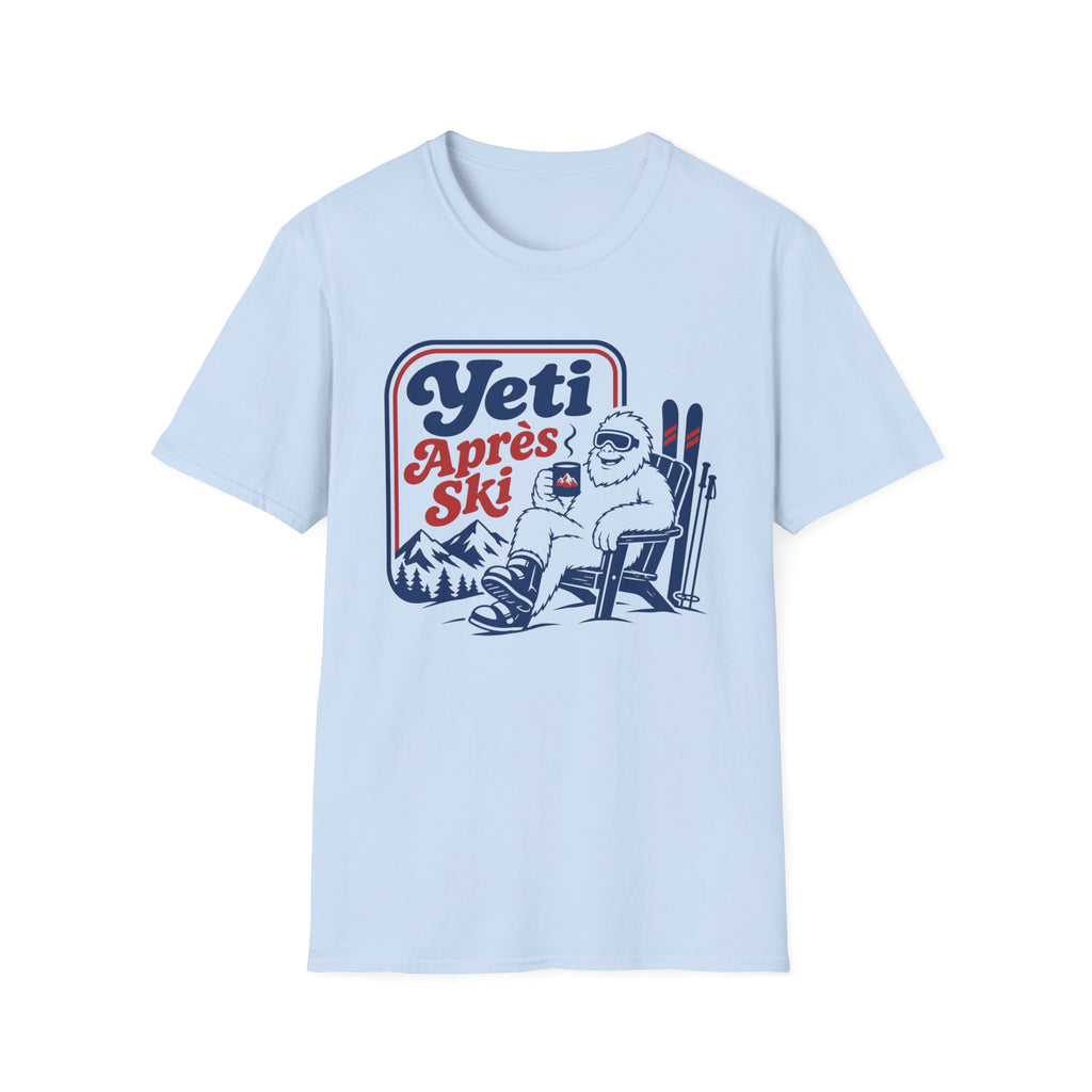 Yeti Après Ski T-Shirt — Funny Skiing Yeti Retro Graphic Tee