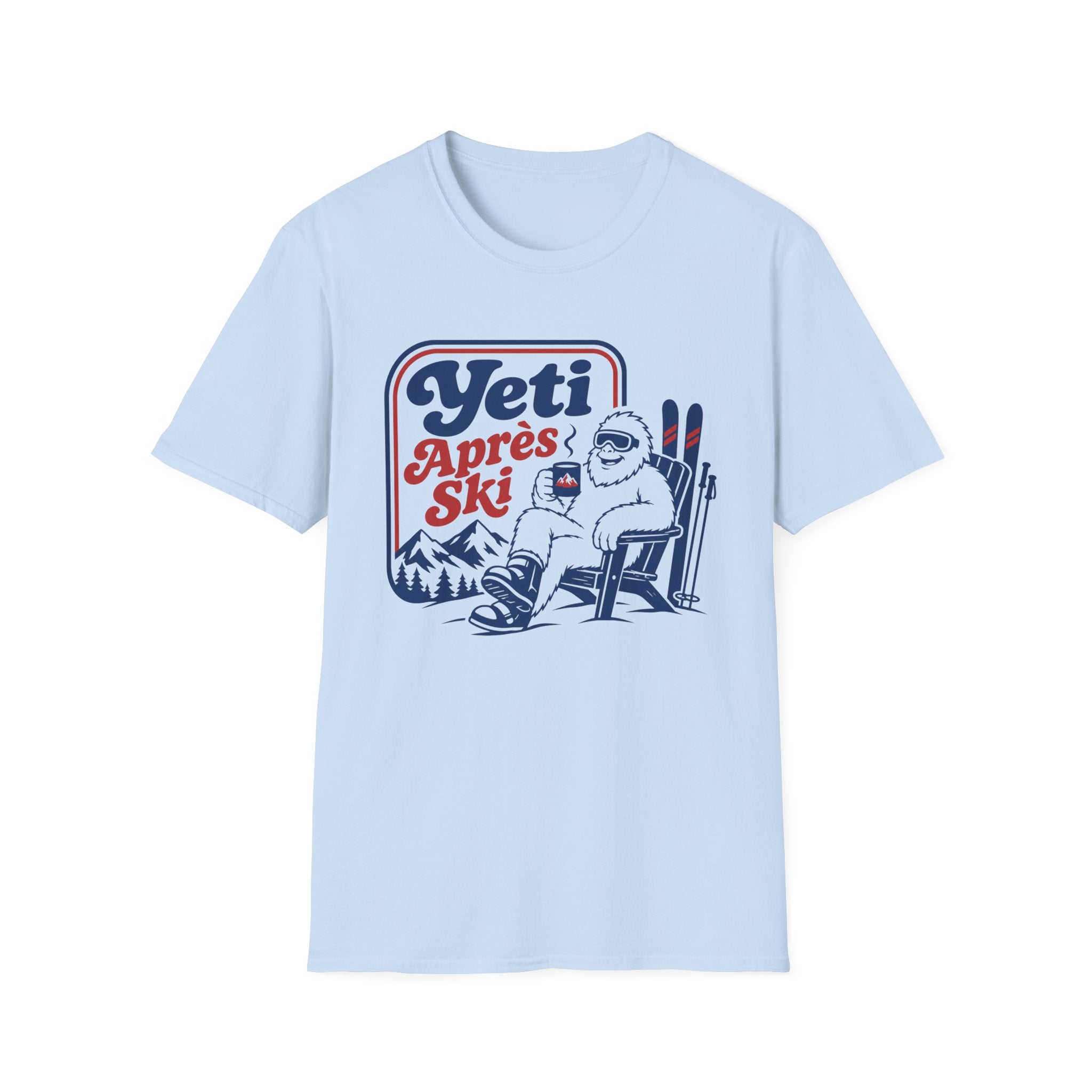 Yeti Après Ski T-Shirt — Funny Skiing Yeti Retro Graphic Tee