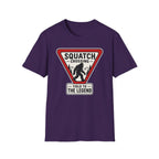 Squatch Crossing T‑Shirt — Sasquatch / Bigfoot Novelty Tee