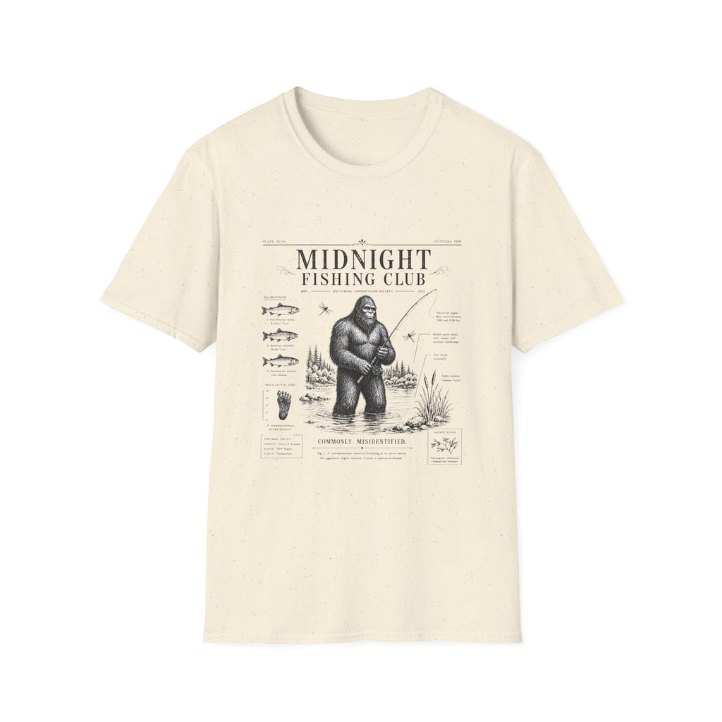 Midnight Fishing Club T-Shirt — Sasquatch Graphic Tee