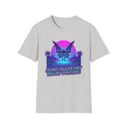 Mothman Retro Sunset T‑Shirt — Neon 80s Vaporwave Cryptid Tee