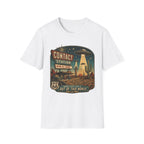 Contact Station T‑Shirt — Retro UFO Alien Abduction Vintage Sign Tee
