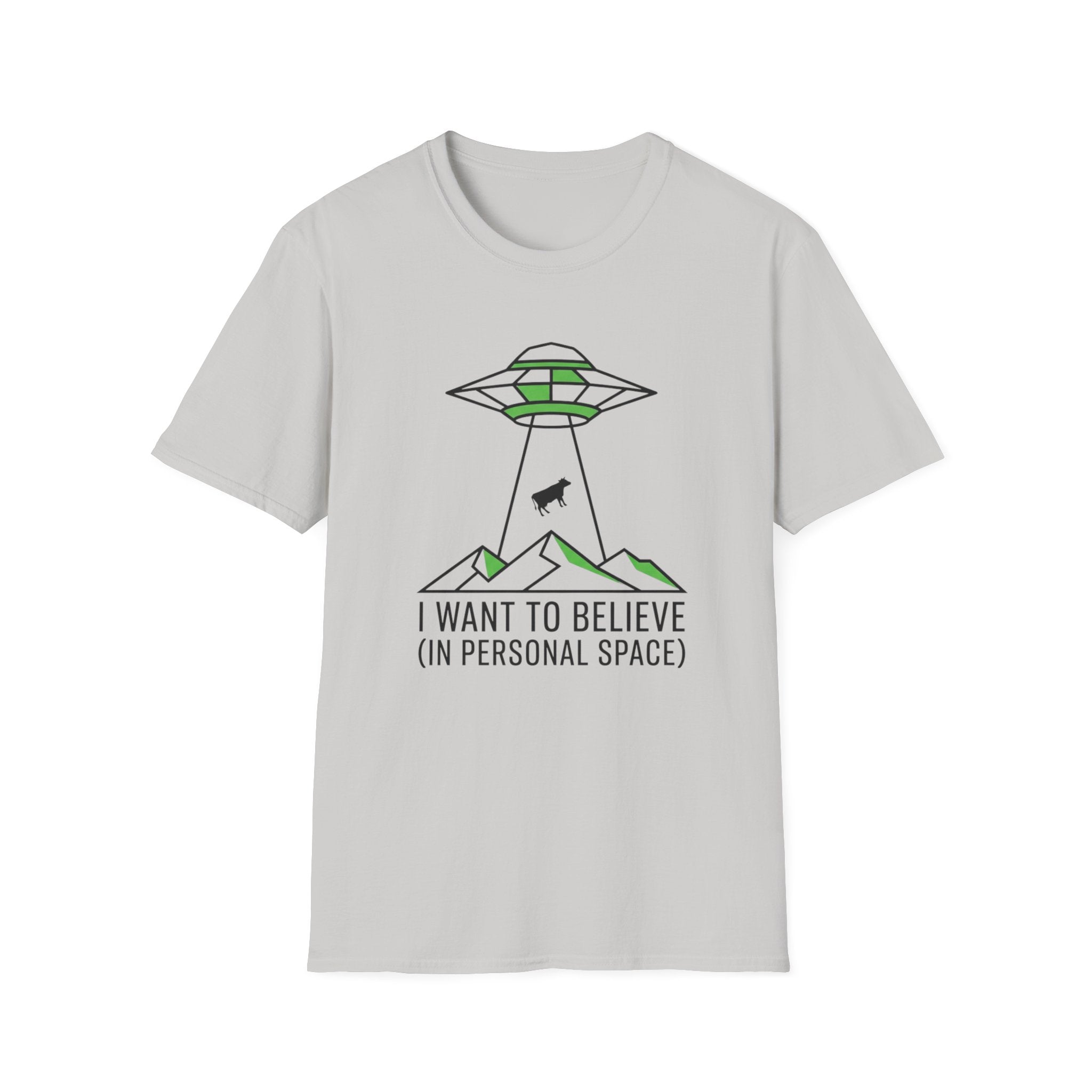 Alien Abduction Tee — "I Want to Believe (In Personal Space)" UFO T-Shirt