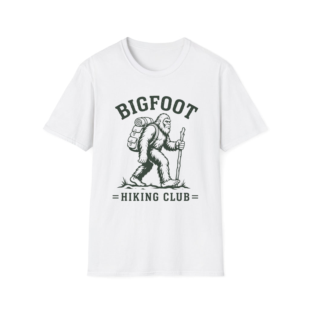 Bigfoot Hiking Club T-Shirt — Vintage Sasquatch Backpacking Tee