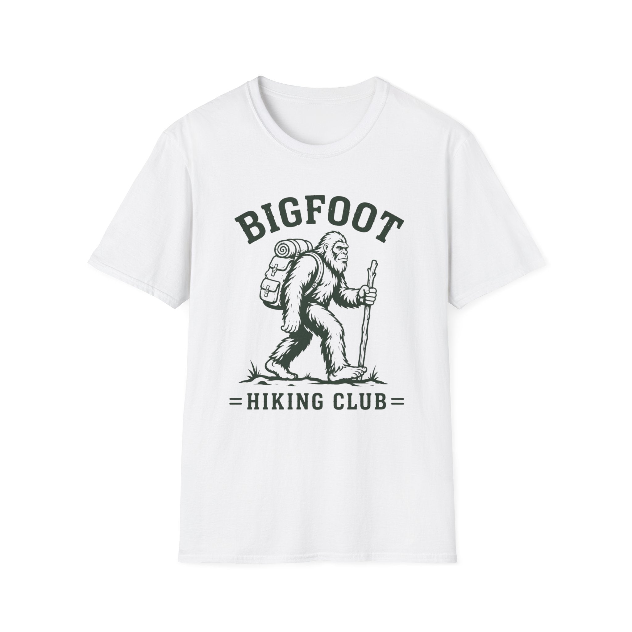 Bigfoot Hiking Club T-Shirt — Vintage Sasquatch Backpacking Tee