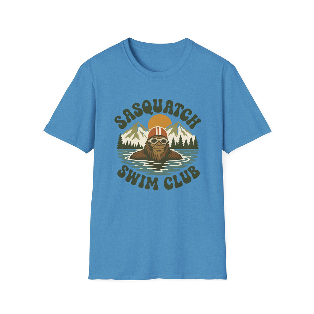 Sasquatch Swim Club T-Shirt — Vintage Retro 70s Bigfoot Graphic Tee