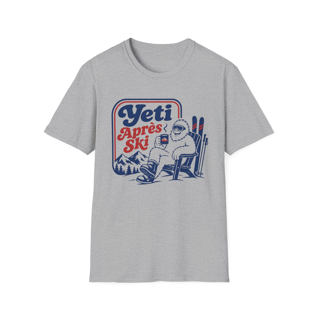 Yeti Après Ski T-Shirt — Funny Skiing Yeti Retro Graphic Tee