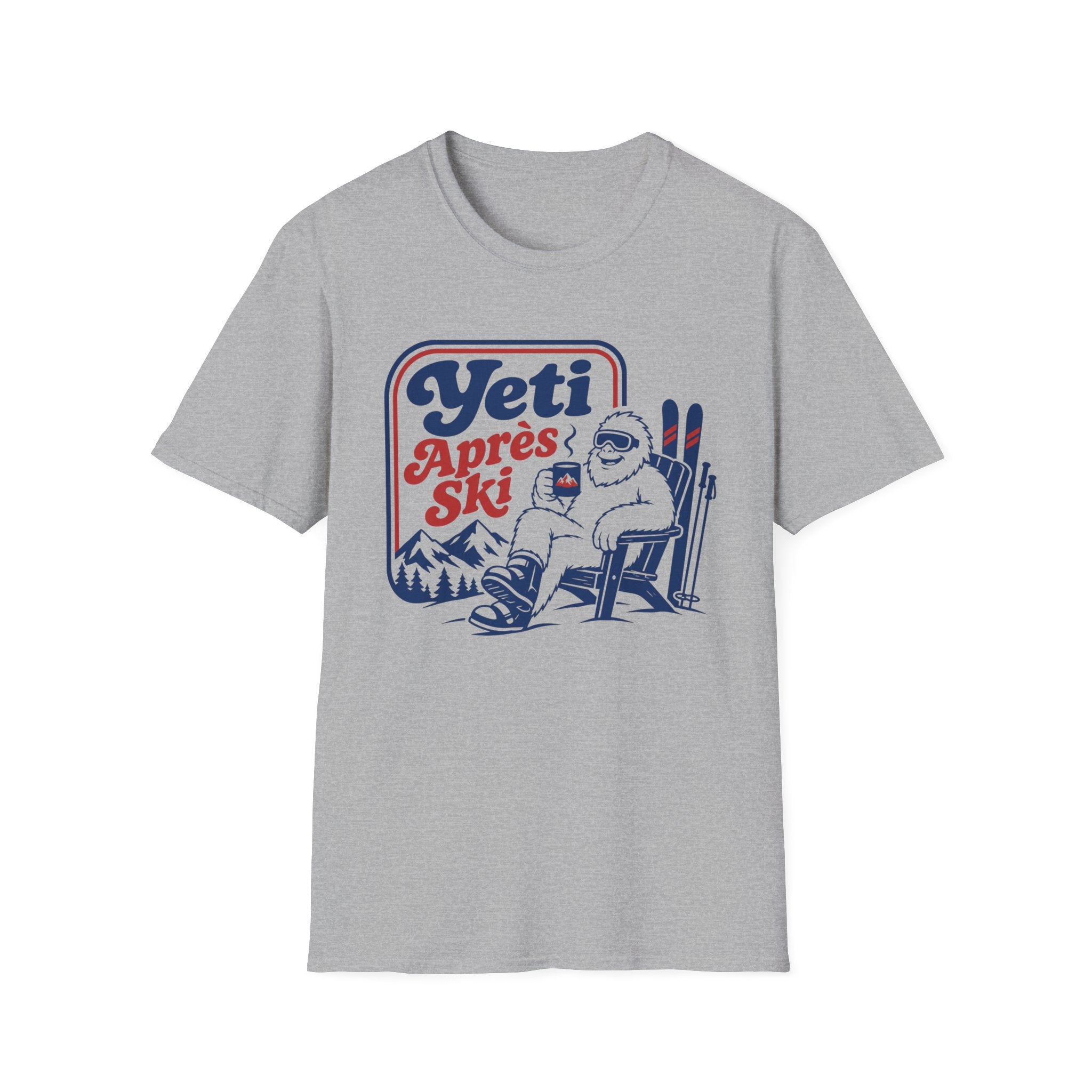 Yeti Après Ski T-Shirt — Funny Skiing Yeti Retro Graphic Tee