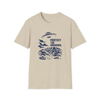 Protect The Unknown Minimalist UFO T-Shirt — Alien Desert Mystery Graphic Tee