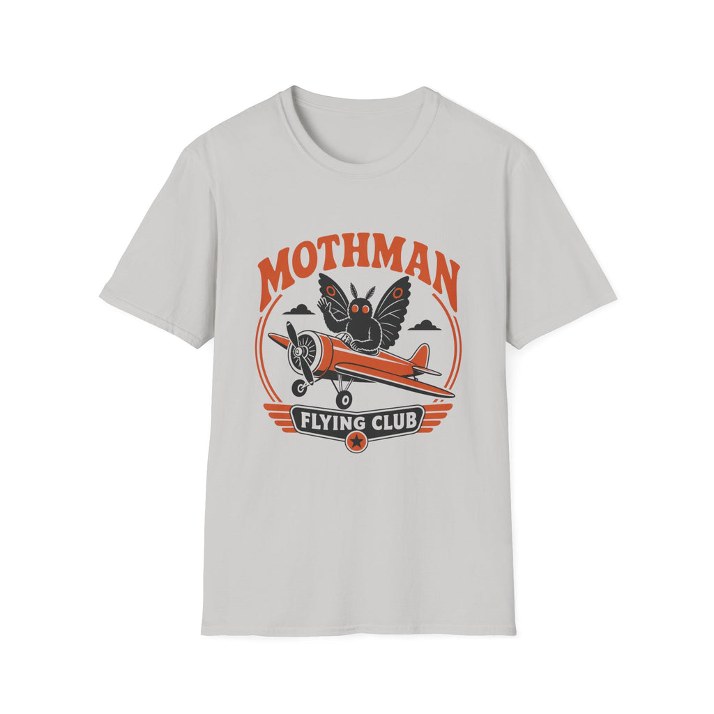 Mothman Flying Club T‑Shirt - Retro 70s Airplane