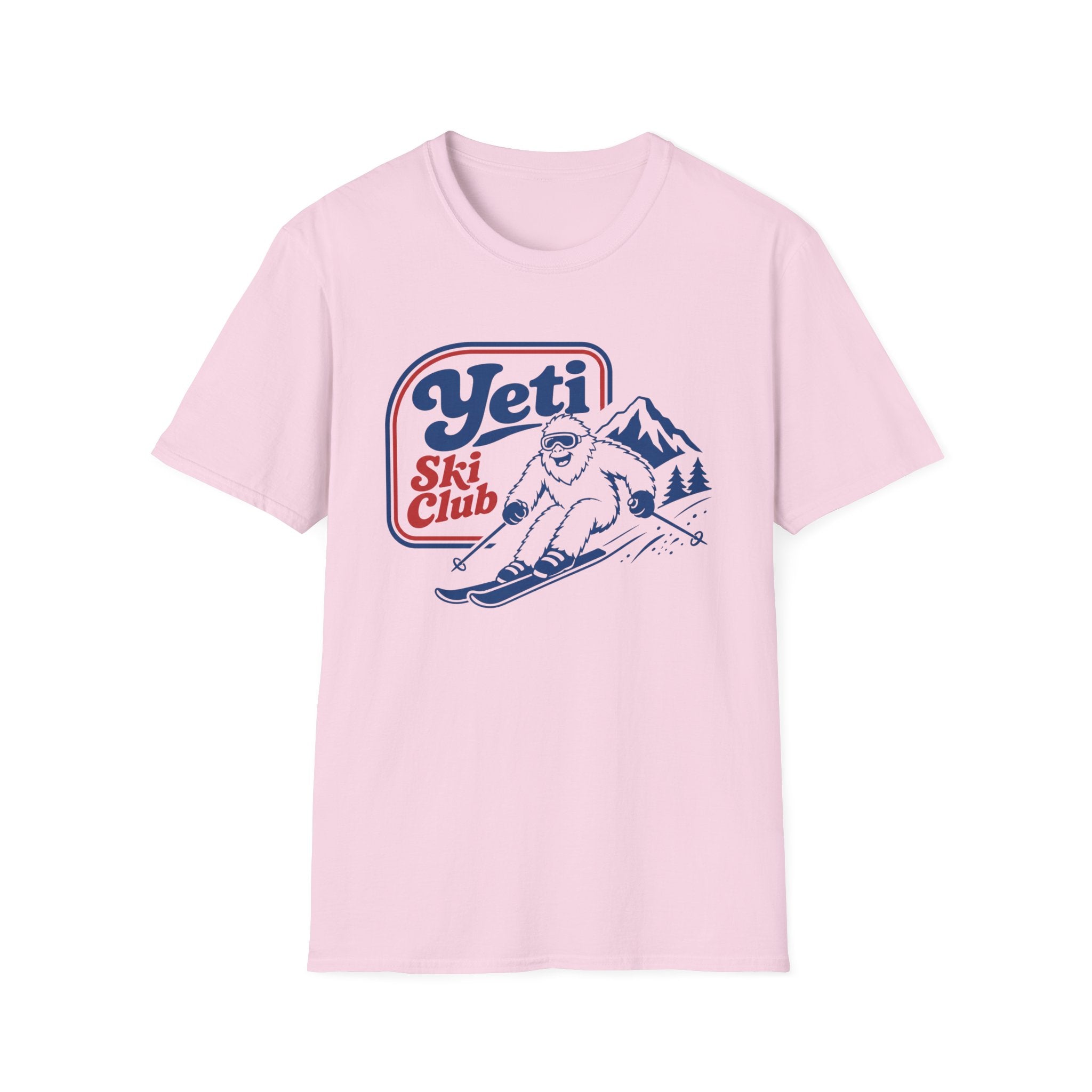 Yeti Ski Club T‑Shirt — Vintage Mountain Skiing Graphic Tee