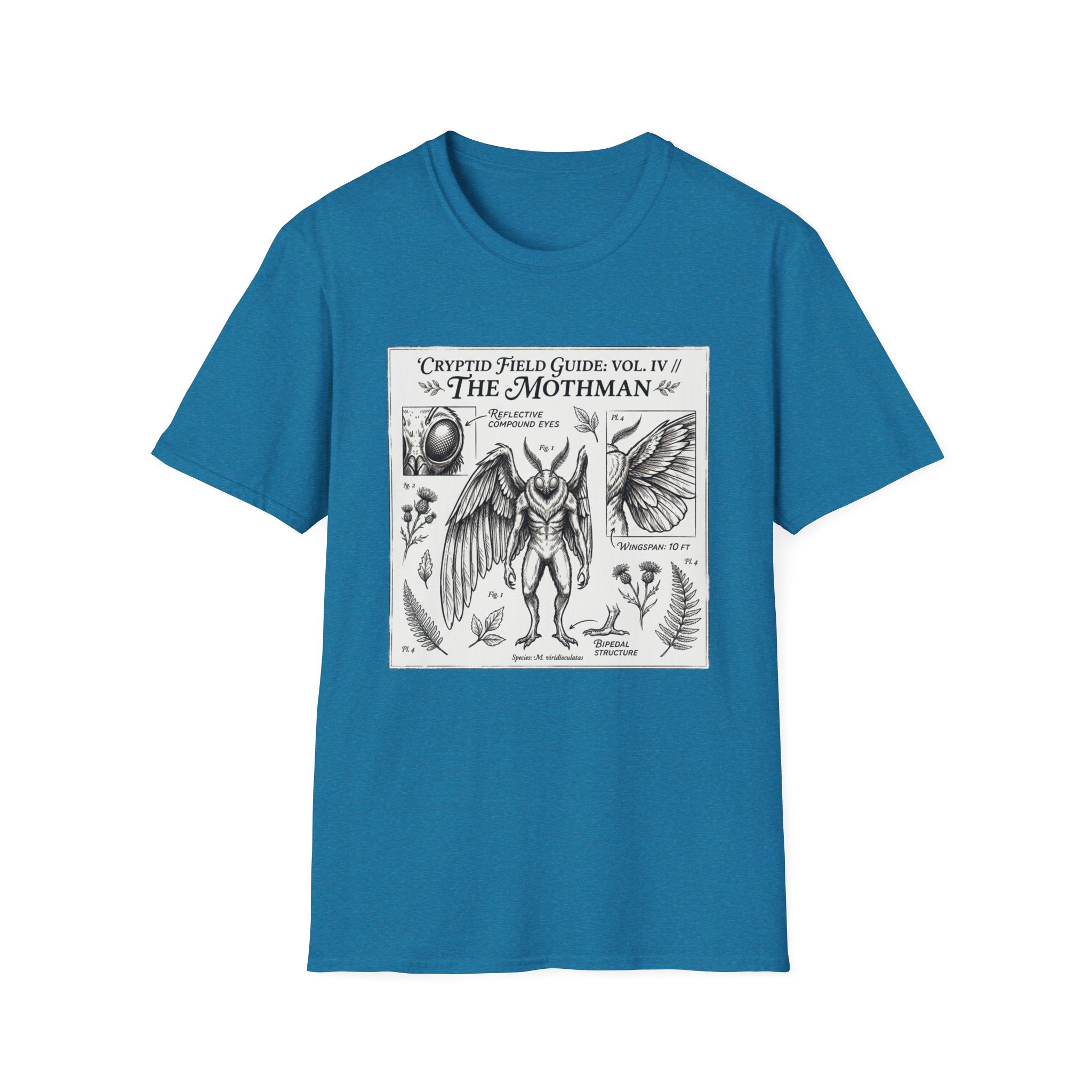 Mothman Cryptid Field Guide T-Shirt