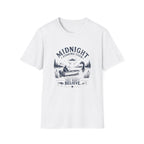 Midnight Fishing Club T-Shirt — "Catch Something They Won't Believe" UFO Lake Fishing Tee