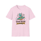 Alien UFO T-Shirt — "Visitors Welcome (Mostly)" Cute Space Graphic Tee