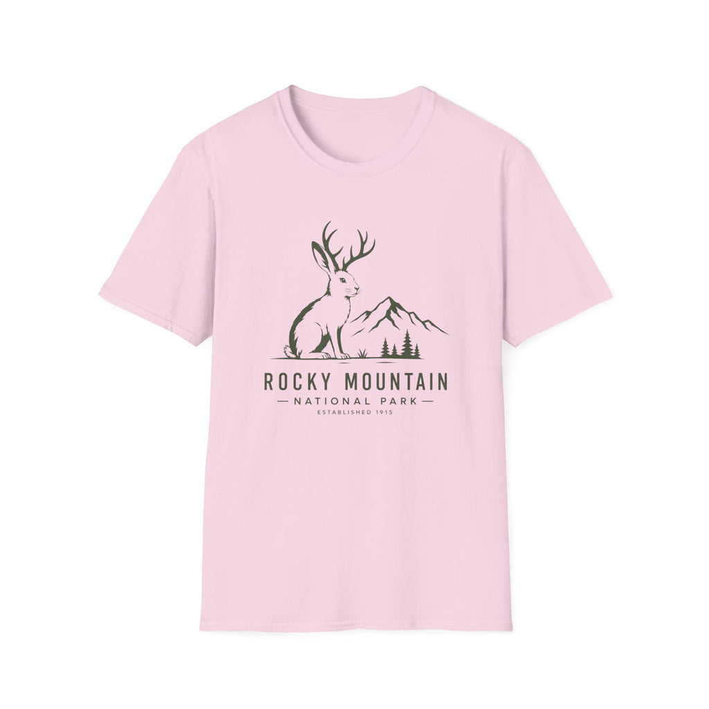 Rocky Mountain Jackalope T-Shirt — Mountain Nature Graphic Tee
