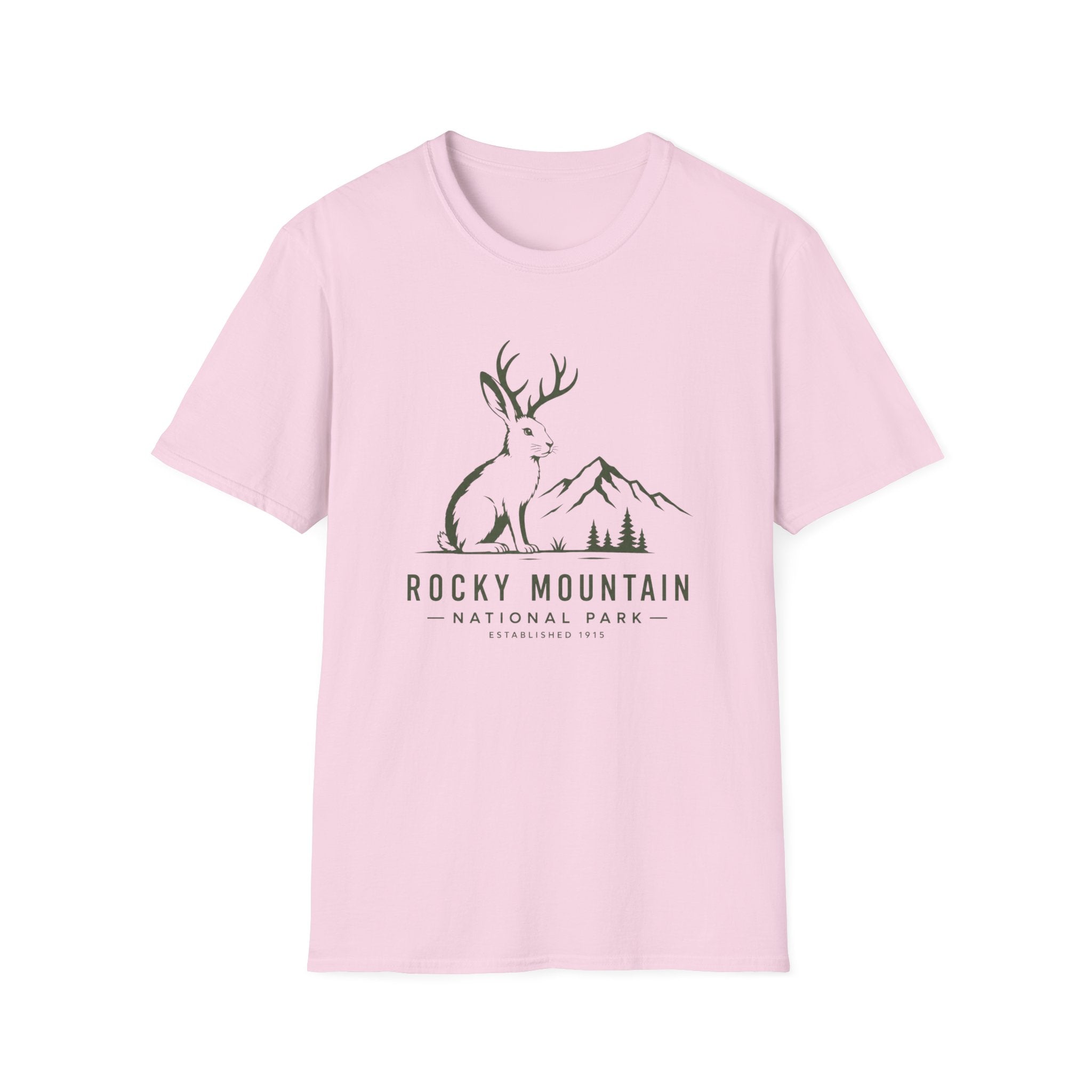 Rocky Mountain Jackalope T-Shirt — Mountain Nature Graphic Tee
