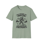 “Take Nothing But Photos, Leave Nothing But Footprints” Bigfoot Adventure Tee