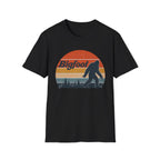 Bigfoot Retro Sunset T-Shirt - Sasquatch Vintage Graphic Tee