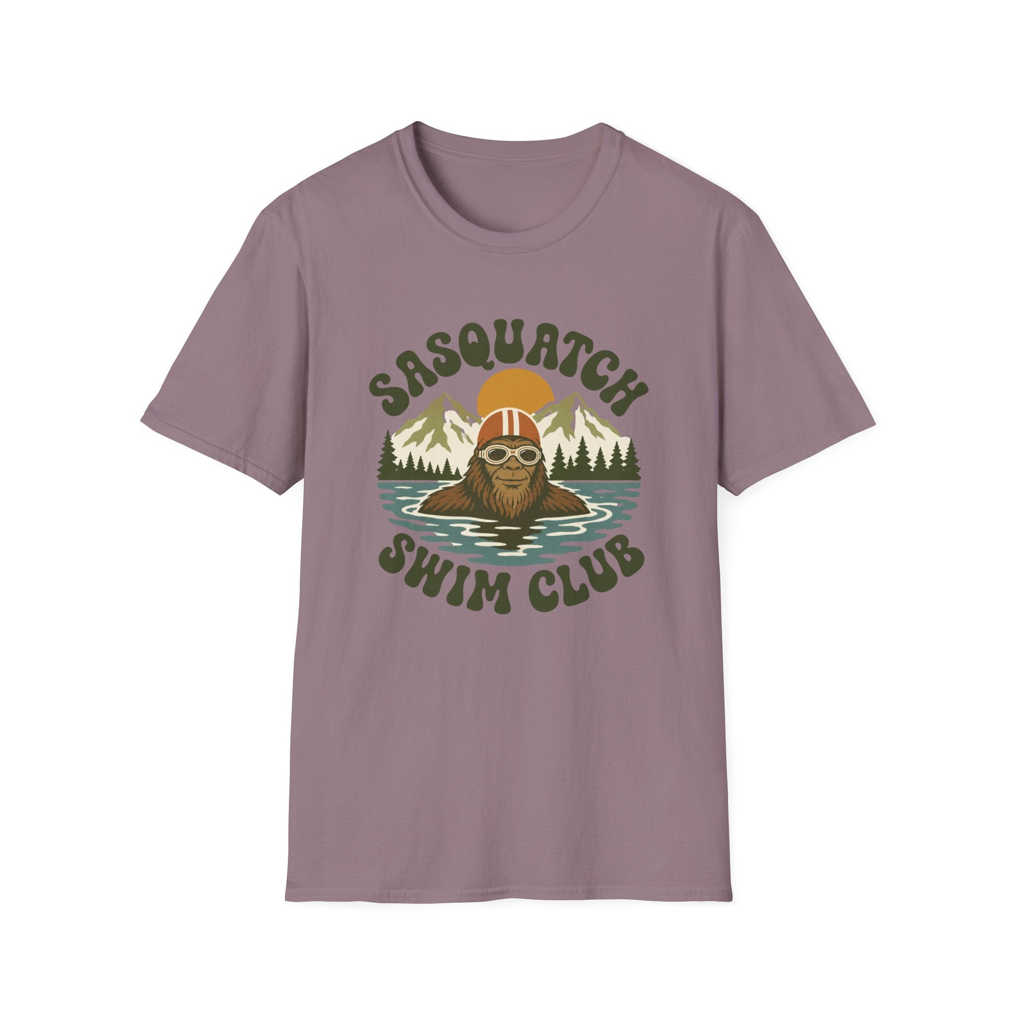 Sasquatch Swim Club T-Shirt — Vintage Retro 70s Bigfoot Graphic Tee