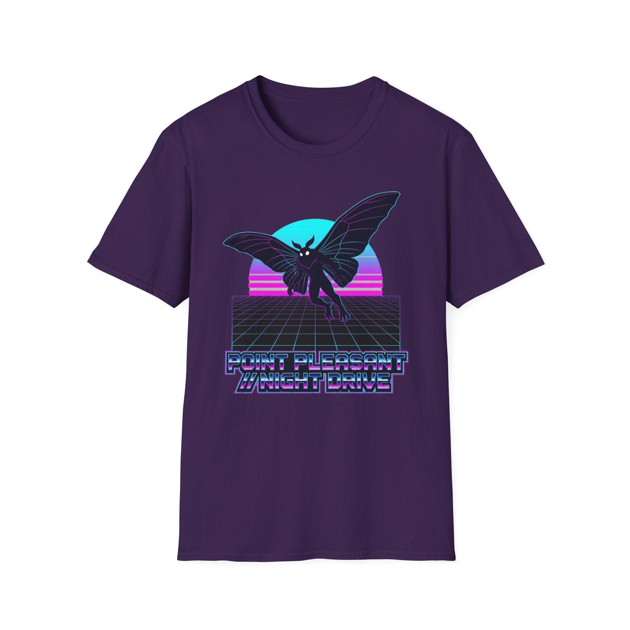 Mothman Retro T-Shirt — Vintage 80s Synthwave Cryptid Tee