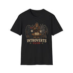 Introverts Club T-Shirt — Funny Sasquatch, Mothman & Jersey Devil Design